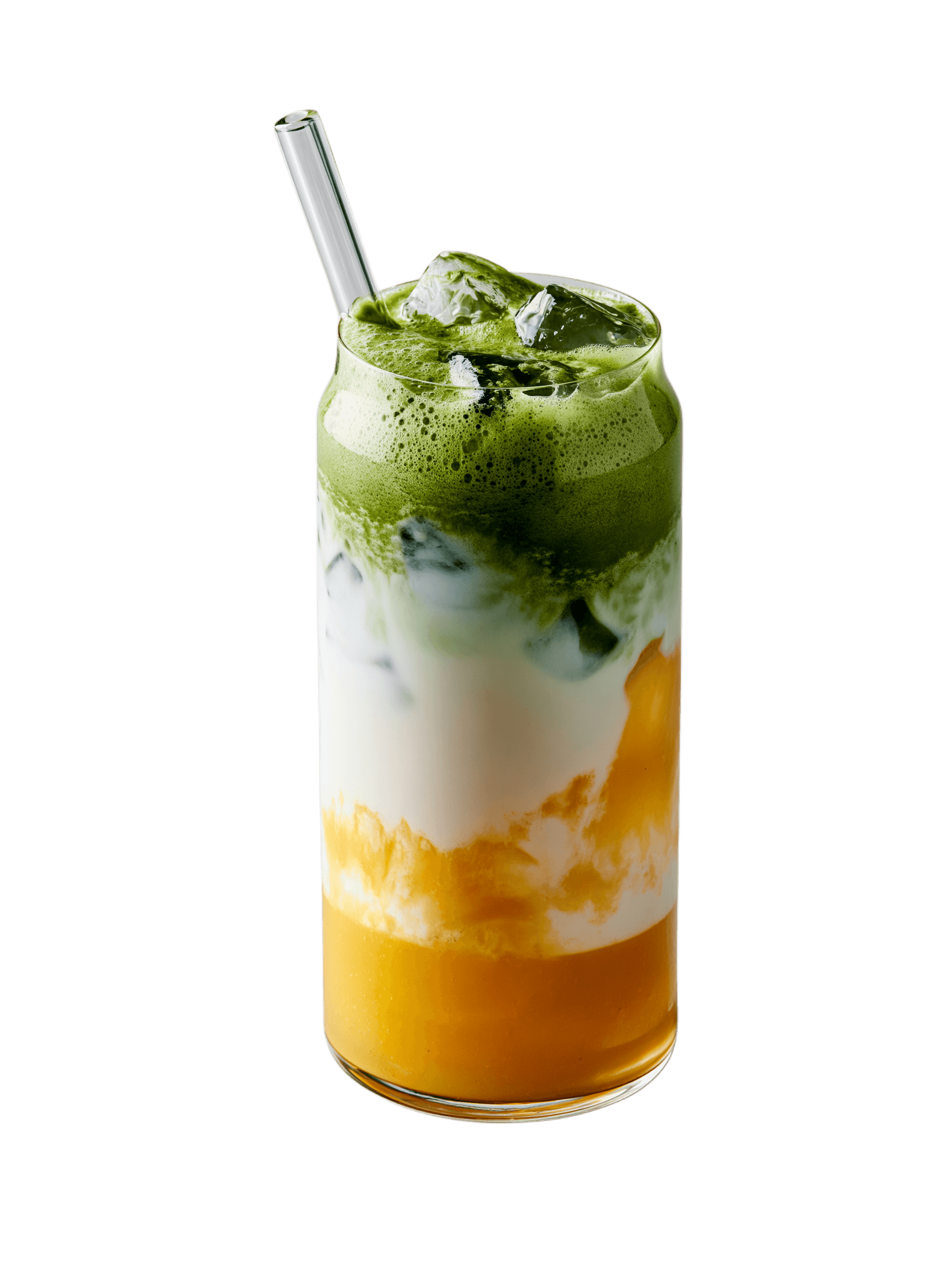 Artisanal Mango Matcha Drink