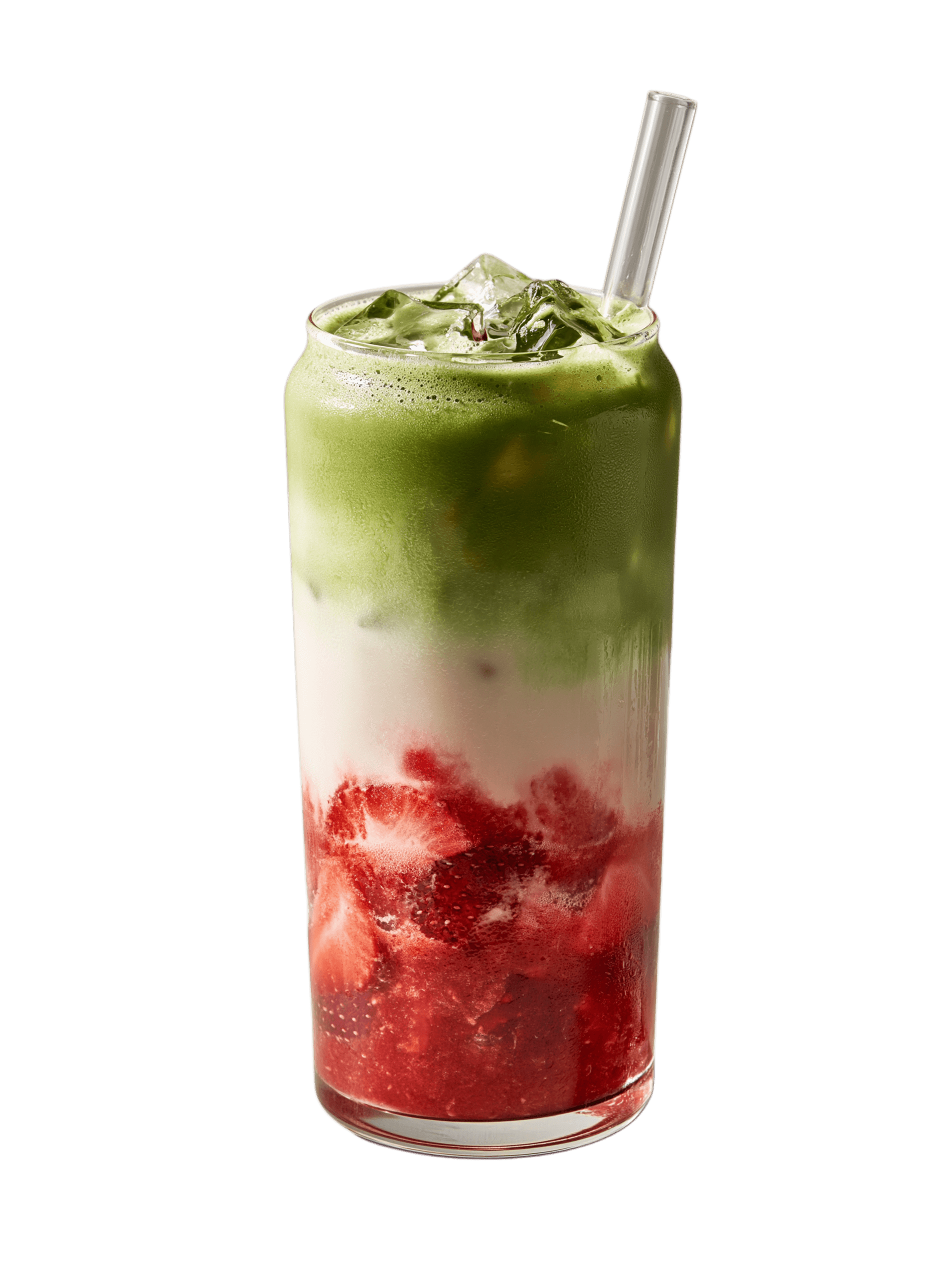 Artisanal Strawberry Matcha Drink