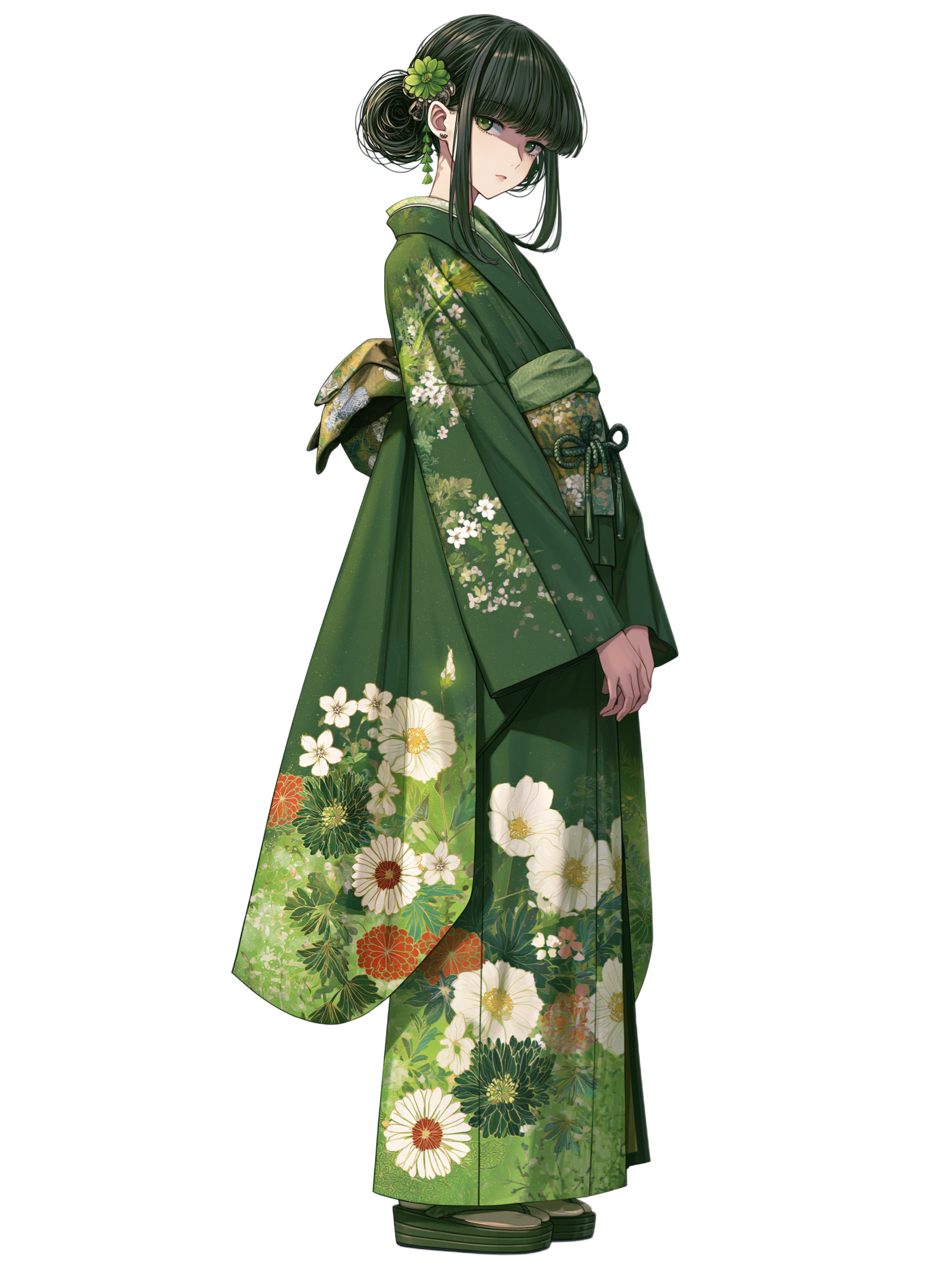 Green Japanese Kimono